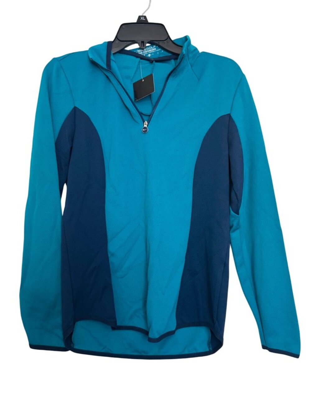 Nike Golf womens Tour Performance Dri-Fit Long Sleeve Pullover - Blue Size XL